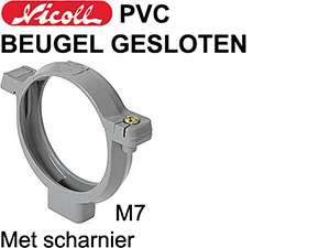 COZ NICOLL PVC BEUGEL GESL.  M.SCHARN. í160 MM M7 COZ