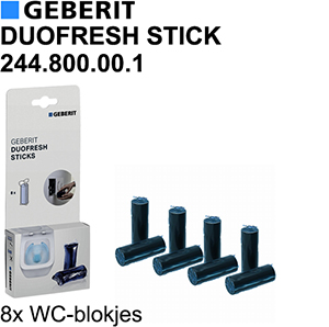 244.800.00.1 GEB.BLOKJES DUOFRESH     STICK(8 ST)*244.800.00.1